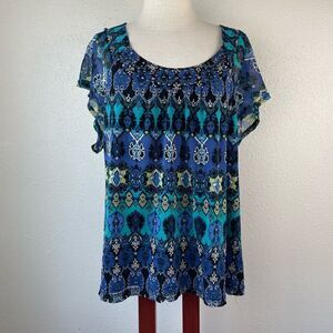 Apt. 9 Slightly Sheer Tunic Top Size XL EUC